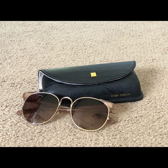 Linda Farrow LFL/370/9 Designer Sunglasses Women's - Picture 7 of 8